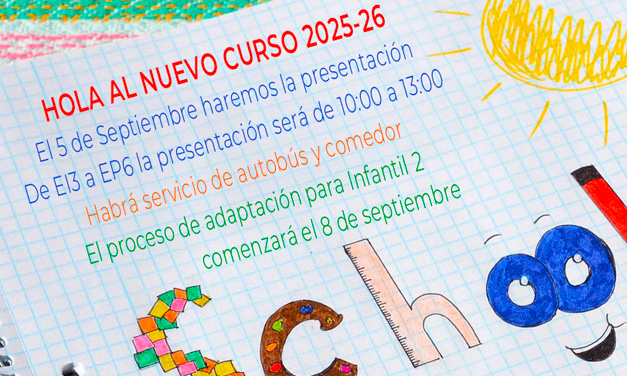 Hola al nuevo curso 2025-26